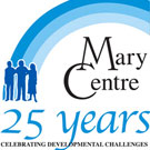 Logos for Rose of Sharon, Mary Centre, and Society of Sharing
